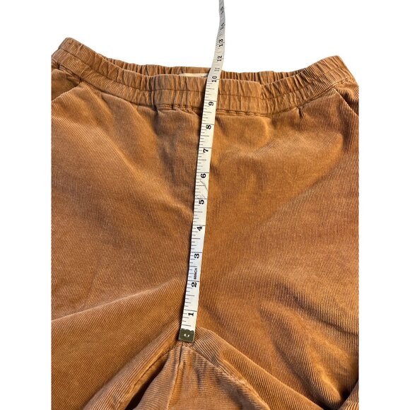Marine Layer Camel Brown Corduroy Elastic Waistband Pants Size S Womens Casual - Picture 10 of 12